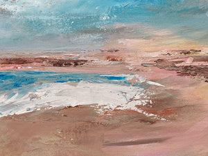 Original Angela Wakefield Impressionist Absract Seascape Painting W/ CoA