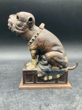 Antique 1880 J.E. Stevens Bulldog Mechanical Cast Iron Coin Bank