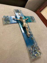 Murano Italy Glass Crucifix