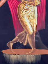 Artist Signed Thai Dancer Silk Painting