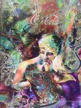 Artist Signed Abstract Coca-Cola Collage Art Framed Print