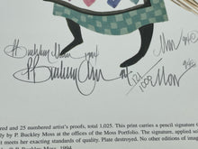 P. Buckley Moss Signed Limited Edition "Jordan" Lithograph w/CoA Unframed