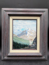 Original Alaskan Artist Martin L. Baumes Dall Sheep Framed Painting.