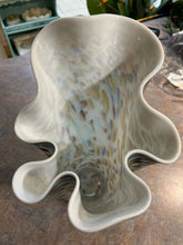 Murano Glass Confetti Ruffled Vase