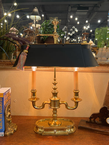 Brass Bouillotte Desk Lamp