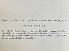 The Constitutions of Abraham Lincoln & Jefferson Davis: A Historical and Biographical Study in Contrasts | Russell Hoover Quynn (1959, Exposition Press Inc., First Edition)