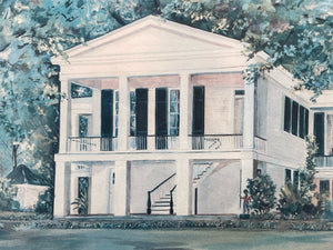 B. Sumrall Signed Limited Edition "Oakleigh Mansion" Print, Framed