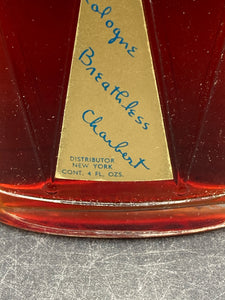 Rare Vintage Charbert Breathless Eau De Cologne 4 Ounce W/ Box