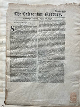 Antique August 16 1748 Caledonian Mercury Framed Newspaper