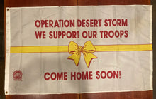 Amvets Operation Desert Storm "Come Home Soon!" 36" x 60" Banner Flag