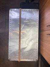 Antique Riveted Aluminum Aviator's Steamer Trunk