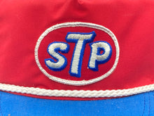 1980s STP Oil Patch Snapback Hat W/ White Brim Rope USA Made