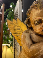 Antique Carved Wood angel
