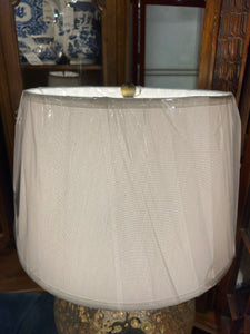 Round Contemporary Art Glass Lamp