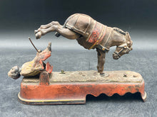Antique 1879 J.E. Stevens I Always Dis 'Spise A Mule Mechanical Bank, Seated