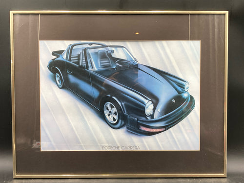Porshce 911 Targa Poster, Framed