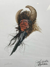John A. White Signed Limited Edition Native American Art Lithograph