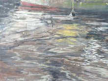 Framed Original 14x17" A.F. Jacobsen "Draggers In Rockport Harbor" Painting - view 7