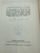 The Catcher In The Rye By J.D. Salinger HCDJ (1951 Book Club Edition)