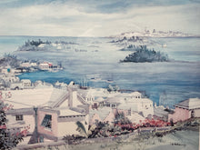 Carole Holding Signed "St. Georges Bermuda" Lithograph, Framed