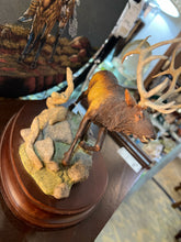 Dan Parker Signed Bronze Elk on Base