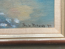 Original Paula Richards Signed "Snow Cottage" Oil Painting, Framed - view 6