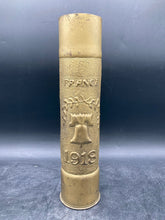 Antique WWI Trench Art Artillery Shell Vase AEF