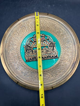 9.5" Brass Jerusalem Last Supper Wall Plate