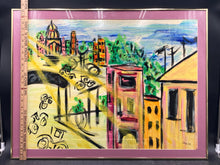 Original Crupi Jr. Signed Abstract Street Scene Oil Painting - view 10