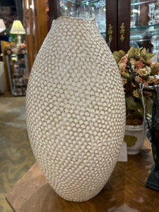 Coastal White Ceramic Vase