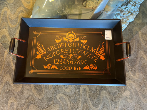 Large Black Halloween Tray With Handles
