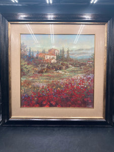 Framed Michael Longo "Provincial Village IV" Print