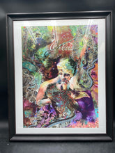 Artist Signed Abstract Coca-Cola Collage Art Framed Print