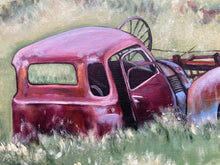 S. Chambers Signed Original Rustic Truck & Farming Themed Acrylic Painting