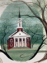 P. Buckley Moss Signed Limited Edition "Hood College Days" Lithograph Unframed
