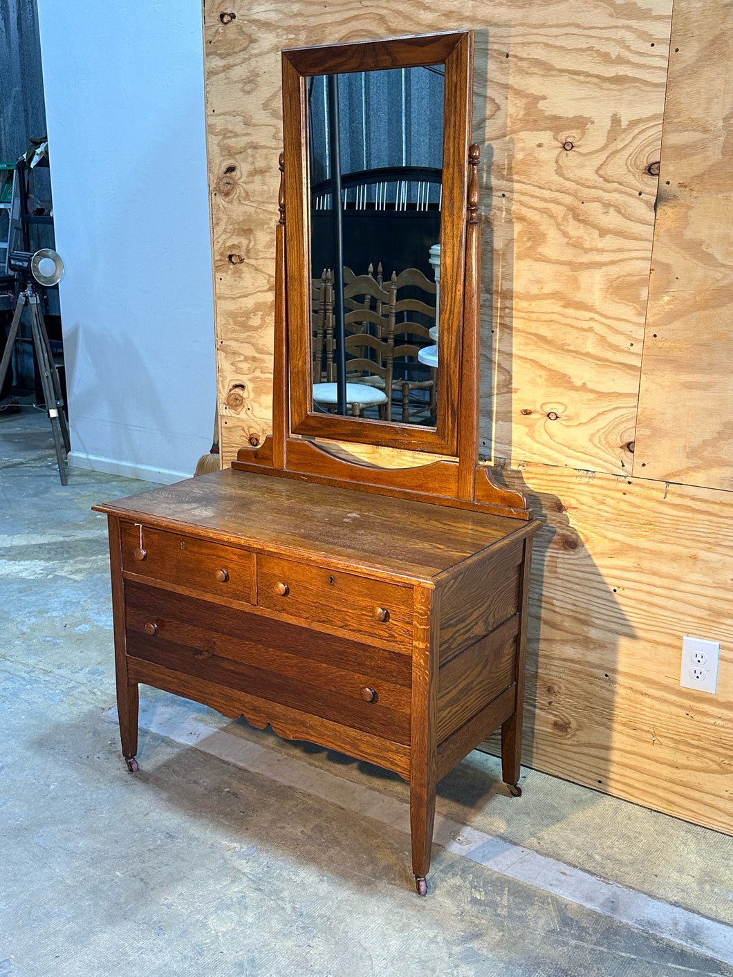 Antique Dresser With Mirror made by The Tocoa Furniture Co.