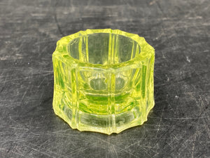 Vintage Vaseline Glass Salt Cellar