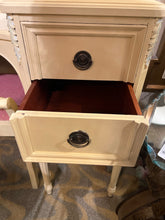 Vintage Vanity With Mirror and Stool