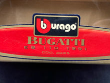 Burago 1/18 1991 Bugatti EB 110 Die Cast W/ Box & Booklets