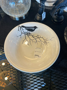 English Pottery Black Crow Bowl