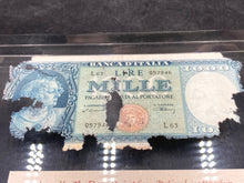 S.S. Andrea Doria Shipwreck Currency Italian 1000 Lire Note