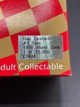 Action 1/24 1998 Dale Earnhardt Coca-Cola #3 Monte Carlo Diecast w/ Box