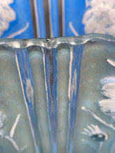Rare 1930s Phoenix Glass Periwinkle Blue Cosmos Vase