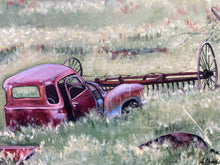 S. Chambers Signed Original Rustic Truck & Farming Themed Acrylic Painting