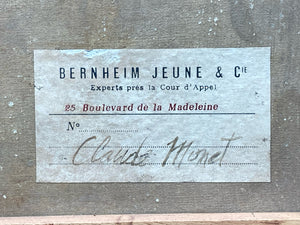 Original Signed Oil Painting Attributed To Claude Monet