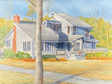 Artist Signed North Carolina House Watercolor Painting