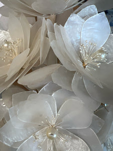 Antique French Mother of Pearl Floral