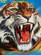 Framed Vintage Ringling Bros And Barnum & Bailey Tiger Circus Poster