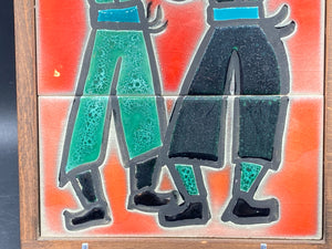 Ein Reb Israeli Made Hassidic Musicians Tile Art