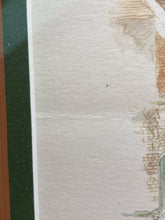 Bernadette Voz Signed Bruges Belgium Watercolor Print, Framed